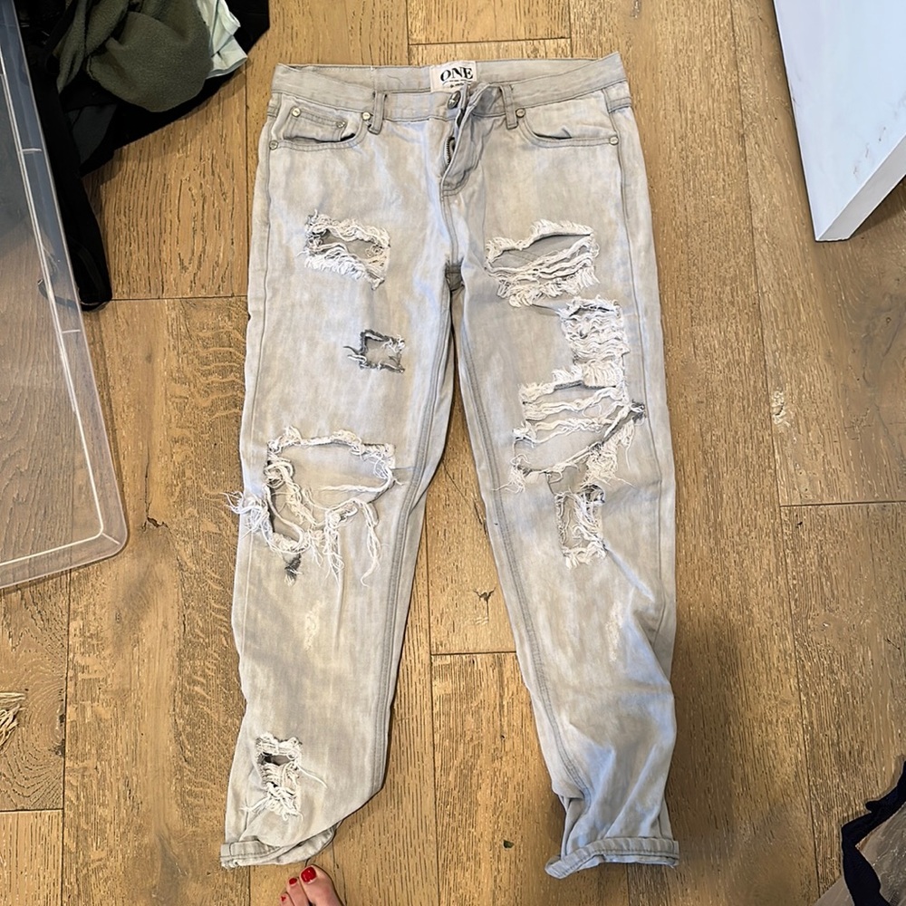 One Teaspoon Ripped denim jeans size 29